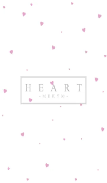 HEART PINK-SIMPLE MEKYM 27のLINE着せ替え