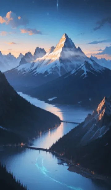 [LINE着せ替え] 絶景の雪山 m6odの画像1