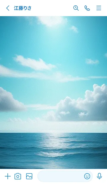 [LINE着せ替え] 海の波 v6iSの画像2