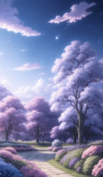 [LINE着せ替え] ロマンチックな風景 vYOqの画像1