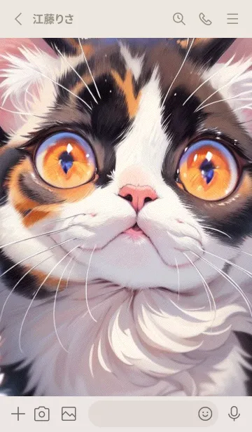 [LINE着せ替え] 夢幻の猫 lpJfの画像2