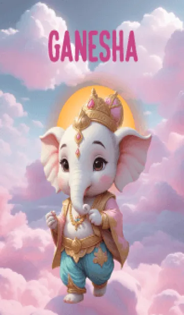 [LINE着せ替え] Cute Ganesha For Rich Theme (JP)の画像1