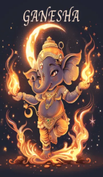 [LINE着せ替え] Ganesha, fire element, rich, wealthy(JP)の画像1