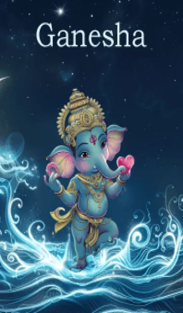 [LINE着せ替え] Ganesha, water, rich, wealthy(JP)の画像1