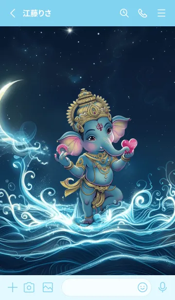 [LINE着せ替え] Ganesha, water, rich, wealthy(JP)の画像2