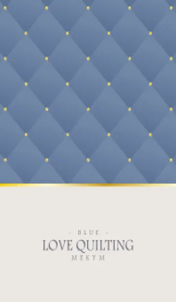 [LINE着せ替え] LOVE QUILTING - DUSKY BLUE 26の画像1