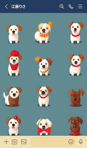 [LINE着せ替え] かわいい日 WqWg9の画像2