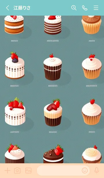 [LINE着せ替え] かわいい日 uGKXjの画像2