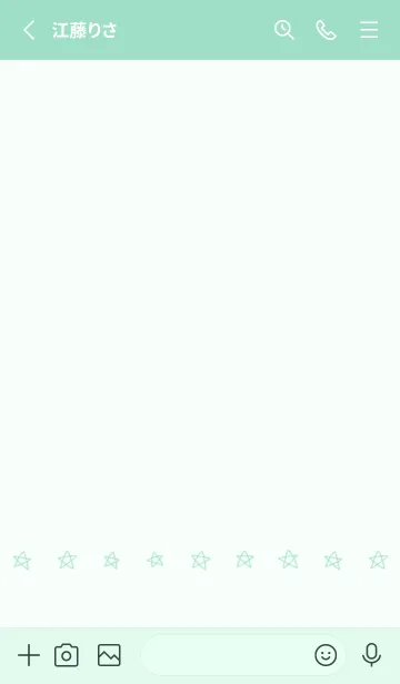 [LINE着せ替え] 星のらくがき(green20)の画像2