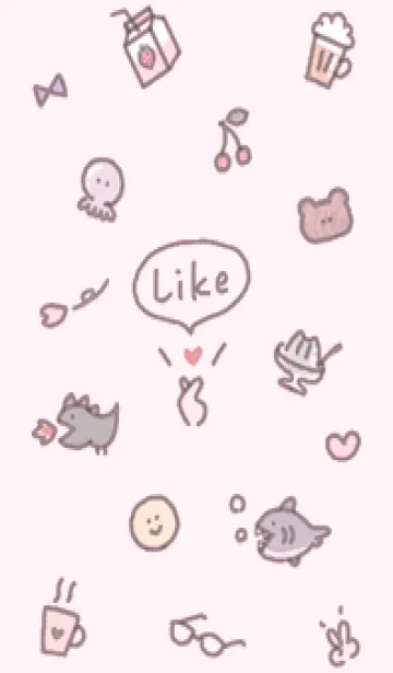 [LINE着せ替え] pinkハッピーアイコン09_1の画像1