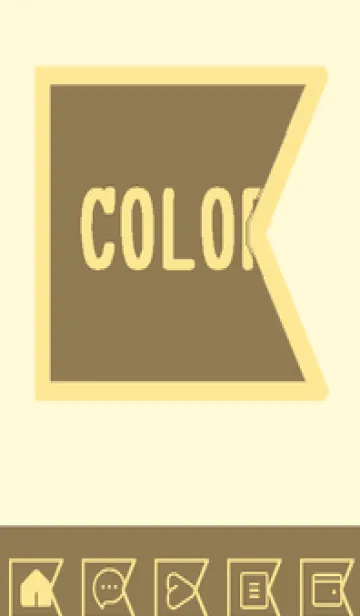 [LINE着せ替え] yellow color O55の画像1