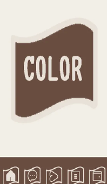 brown color P52の着せ替えメイン画像