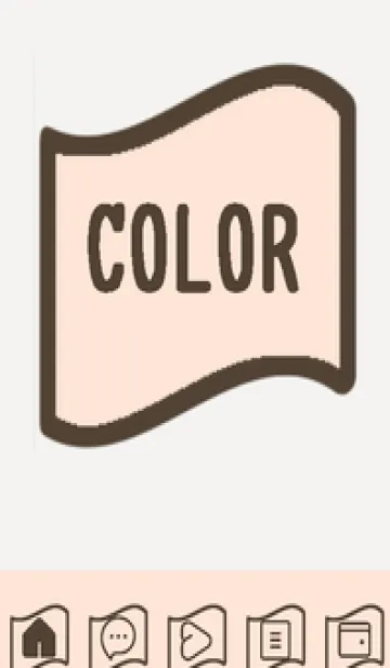 [LINE着せ替え] brown color P53の画像1