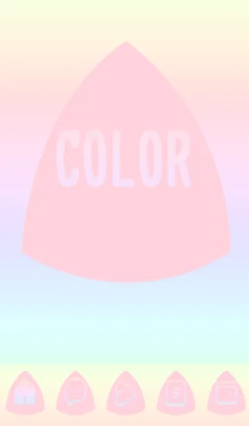 [LINE着せ替え] pink color rainbow L08の画像1