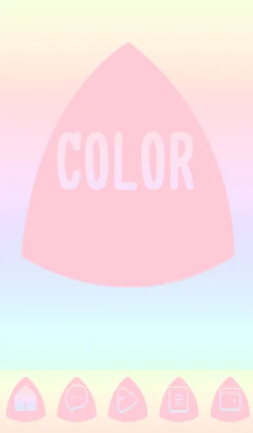 [LINE着せ替え] pink color rainbow L09の画像1