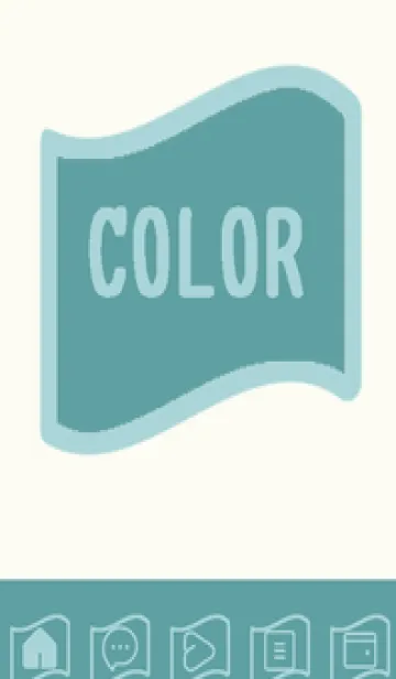 [LINE着せ替え] green color P107の画像1