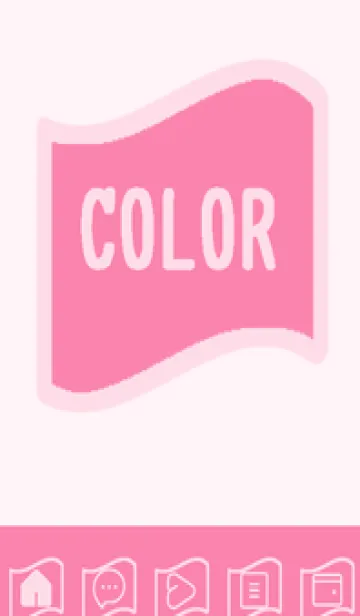 [LINE着せ替え] pink color P51の画像1