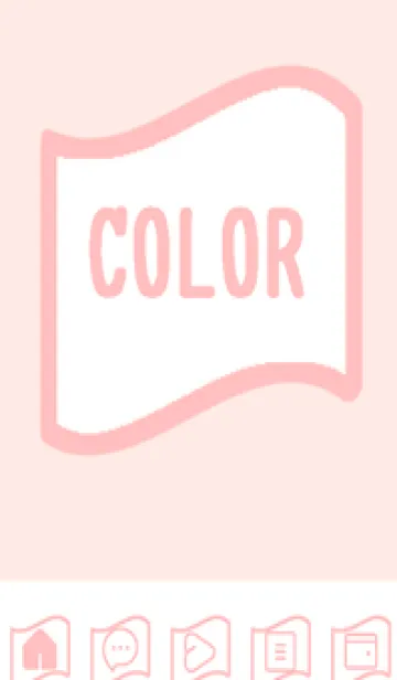 [LINE着せ替え] pink color P52の画像1