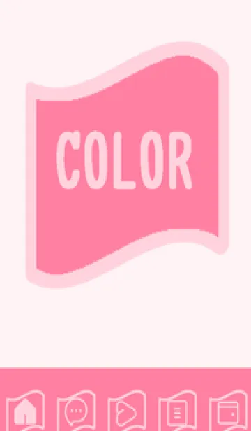 [LINE着せ替え] pink color P53の画像1