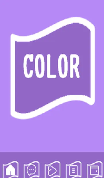 [LINE着せ替え] purple color P51の画像1