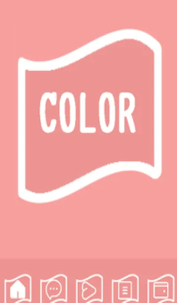 [LINE着せ替え] red color P51の画像1