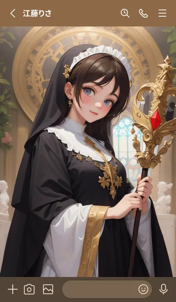 [LINE着せ替え] 美少女・女神戴冠式1の画像2