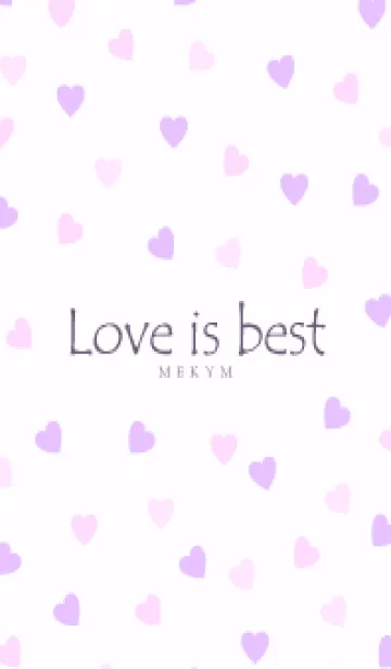 [LINE着せ替え] Love is best PURPLE PINK-MEKYM 32の画像1