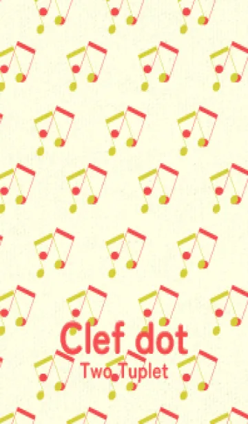 [LINE着せ替え] 2連符柄  鶸色の画像1