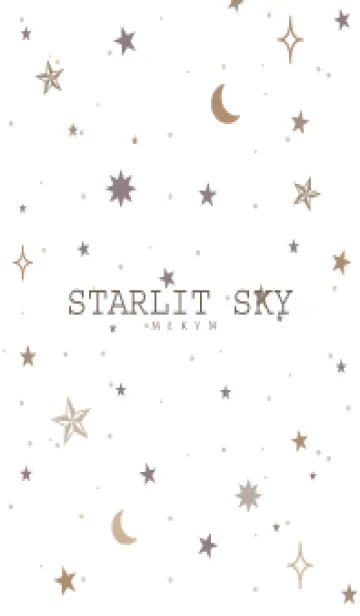 [LINE着せ替え] SIMPLE STAR-STARLIT SKY WHITE- 2の画像1