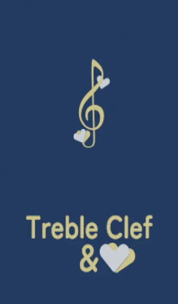 [LINE着せ替え] ト音記号＆♥ 宇宙の画像1