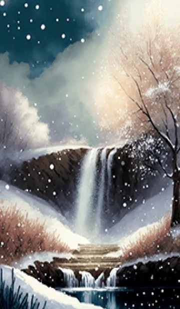 [LINE着せ替え] 優美な冬の風景の着せかえ(Winter-2848)の画像1