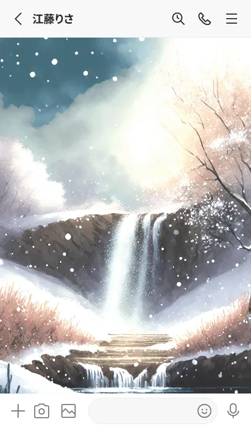 [LINE着せ替え] 優美な冬の風景の着せかえ(Winter-2848)の画像2