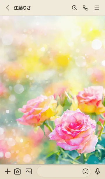 [LINE着せ替え] 薔薇(バラ)の花の着せかえ(R2929)の画像2