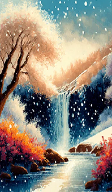 [LINE着せ替え] 優美な冬の風景の着せかえ(Winter-2852)の画像1