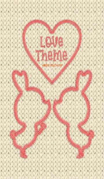 [LINE着せ替え] Love Theme Embroidery 86の画像1