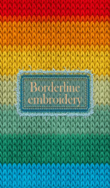 [LINE着せ替え] Borderline embroidery 74の画像1