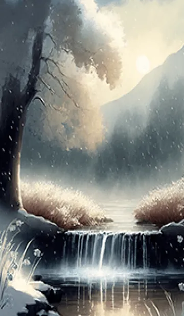 [LINE着せ替え] 優美な冬の風景の着せかえ(Winter-2854)の画像1