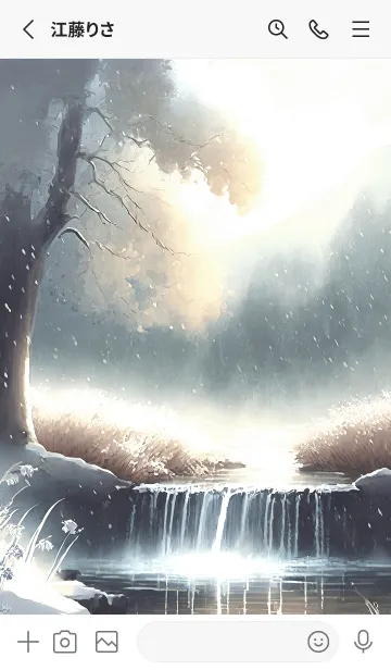 [LINE着せ替え] 優美な冬の風景の着せかえ(Winter-2854)の画像2