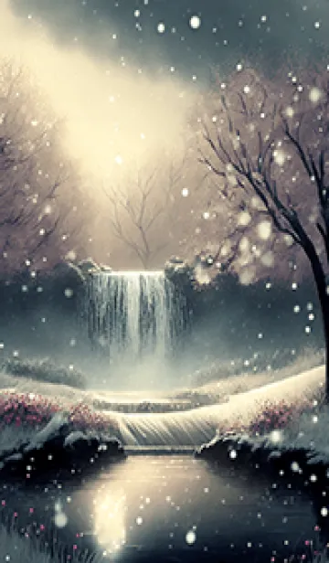 [LINE着せ替え] 優美な冬の風景の着せかえ(Winter-2855)の画像1