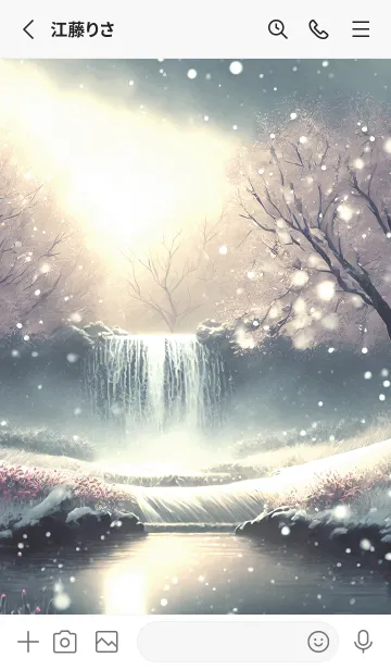 [LINE着せ替え] 優美な冬の風景の着せかえ(Winter-2855)の画像2