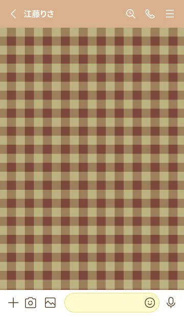 [LINE着せ替え] ハート ギンガムチェック .3の画像2