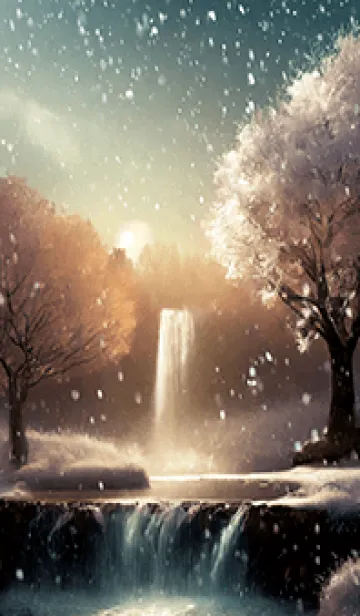 [LINE着せ替え] 優美な冬の風景の着せかえ(Winter-2859)の画像1