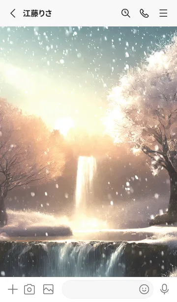 [LINE着せ替え] 優美な冬の風景の着せかえ(Winter-2859)の画像2