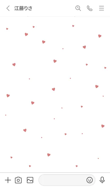 [LINE着せ替え] HEART RED-SIMPLE MEKYM 27の画像2