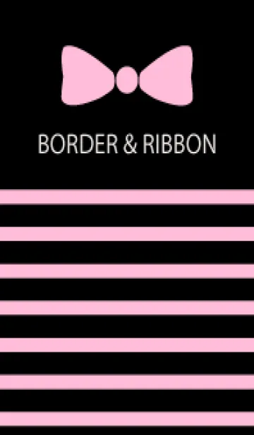 [LINE着せ替え] BORDER & RIBBON -Pink Ribbon 26-の画像1