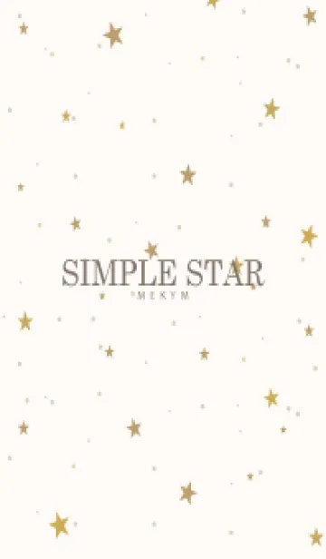 [LINE着せ替え] SIMPLE STAR-NATURAL YELLOW- 2の画像1