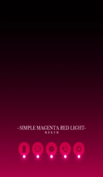 [LINE着せ替え] SIMPLE-MAGENTA RED LIGHTの画像1