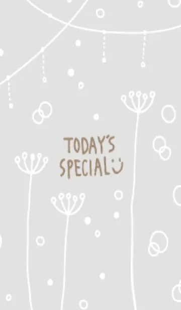 [LINE着せ替え] シンプルかわいい白い花20の画像1