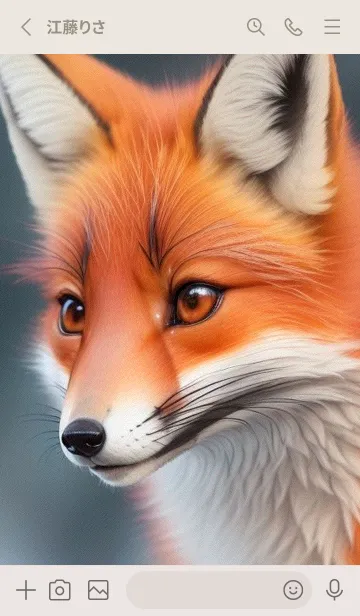 [LINE着せ替え] 夢幻のキツネ q3Pfの画像2