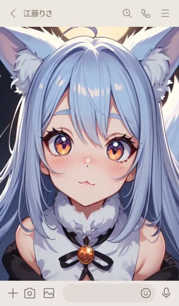 [LINE着せ替え] Q版かわいい猫女 JoV0の画像2